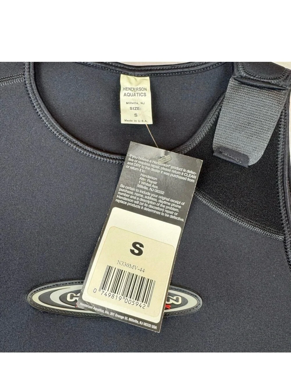 Small Henderson thermoprene men’s Short John spring Wetsuit - 3mm ab1905 New S